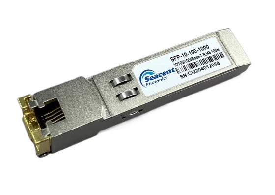 10/100/1000BASE-T SFP Kupfer-Transceiver heißes steckbares 0.01-1.25Gb/S 100m