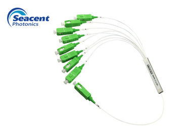 Teiler niedrige Einfügungsdämpfung PLC aus optischen Fasern, Stahlrohr 1x8 Plc-Teiler